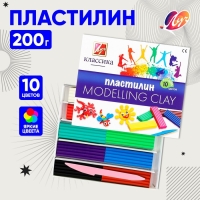 Пластилин 10 цветов 200 г "Классика"