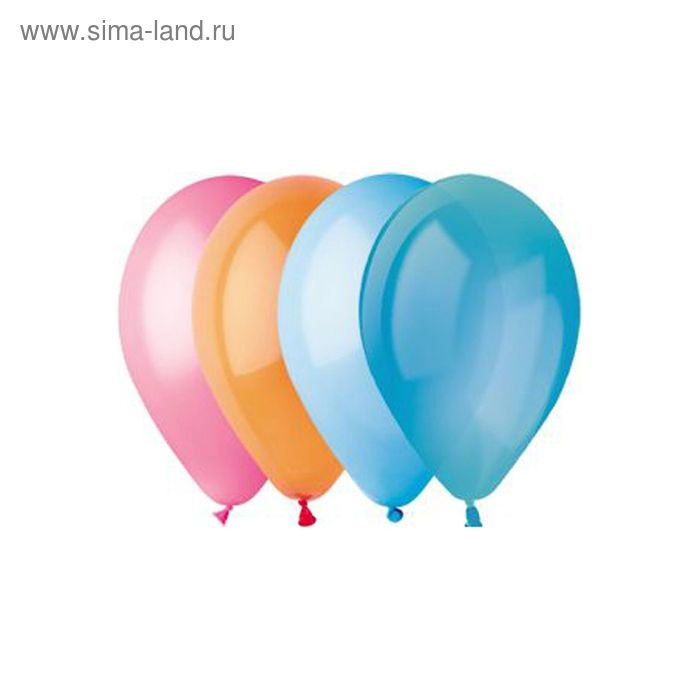 Шар латексный 10 Шар латексный 10", пастель, набор 100 шт., цвета МИКС