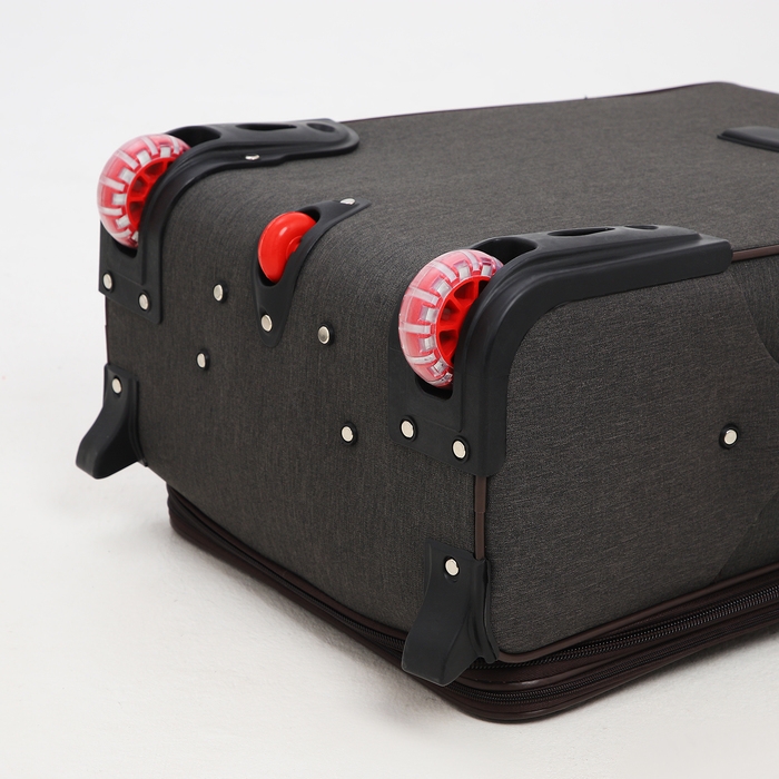 Чемодан средний 52 л (M), отдел на молнии, кодовый замок, с расширением, цвет коричневый Чемодан средний 52 л (M), отдел на молнии, кодовый замок, с расширением, цвет коричневый