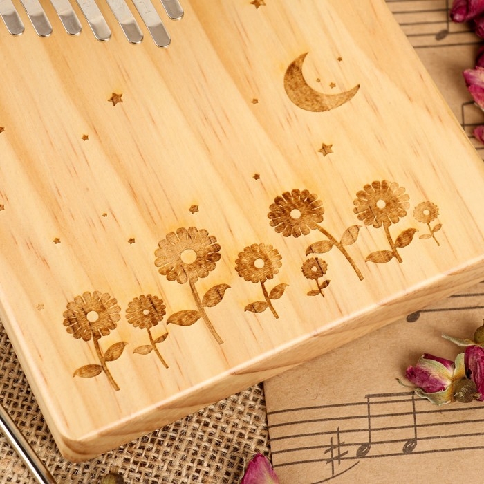 Калимба Music Life 17 нот, цветочное поле Калимба Music Life 17 нот, цветочное поле