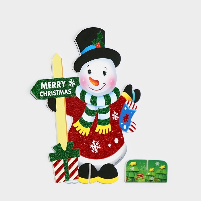 Декоративное украшение (подставка)  Декоративное украшение (подставка) "Снеговик" 32х28 см