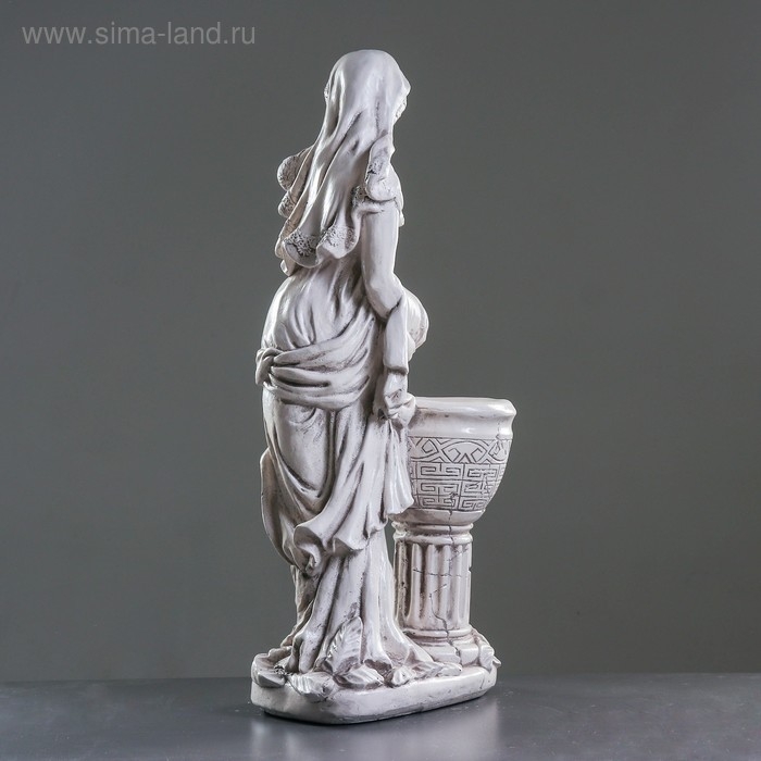 Фигура с кашпо  Фигура с кашпо "Офелия с кувшином" состаренный, 1,4л / 40х82х25см