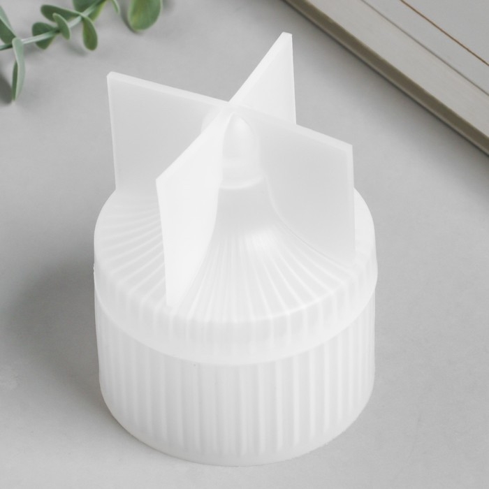 Молд силикон Молд силикон "Шкатулка круглая ребристая" с крышкой 6х6х8,3 см