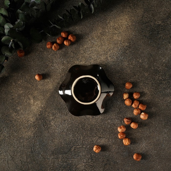 Соусник керамический «Пайро», 11×3 см, цвет зелёный Соусник керамический «Пайро», 11×3 см, цвет зелёный