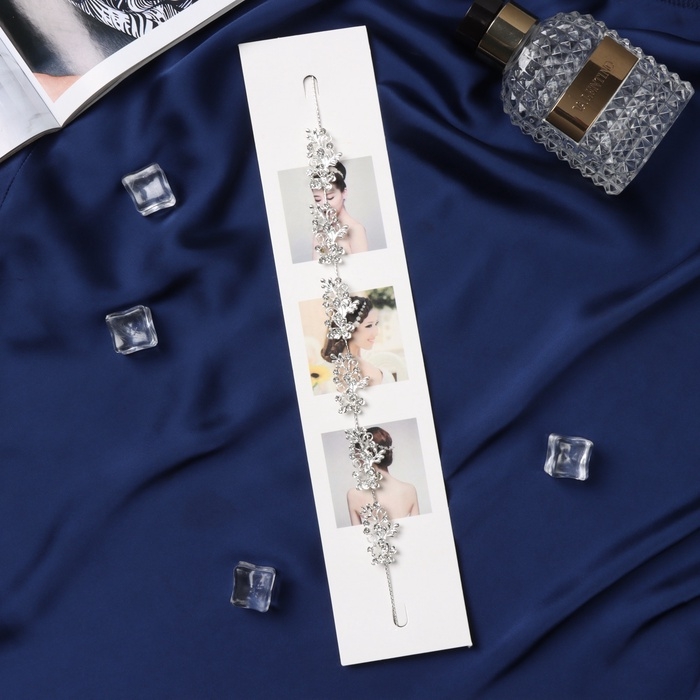 Аксессуар для волос  Аксессуар для волос "Джуди" бабочки веточки, 26 см, серебро