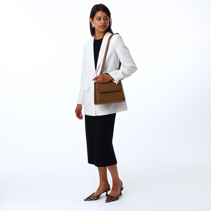 Сумка женская TEXTURA, мессенджер, средний размер, цвет коричневый Сумка женская TEXTURA, мессенджер, средний размер, цвет коричневый