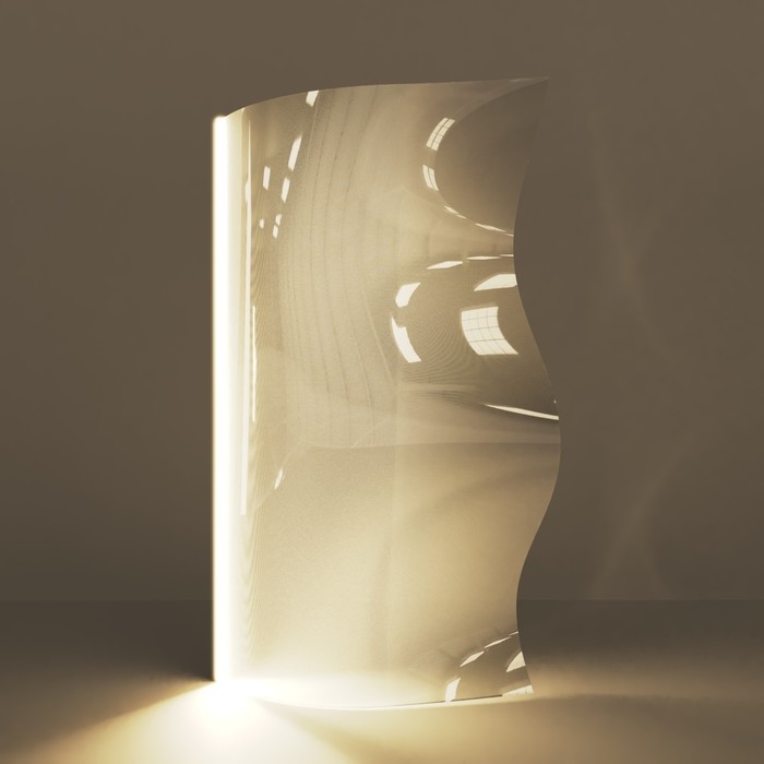 Торшер  Торшер "Аура" LED 28Вт 4000К золото 70х10х120см