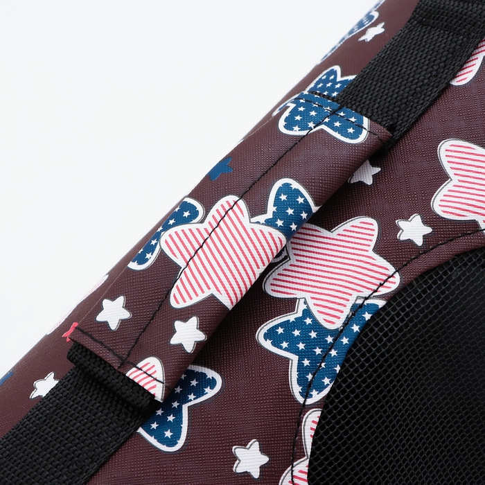 Сумка-переноска для животных  Сумка-переноска для животных "Star", размер S, 37,5 х 17 х 22 см, бордо