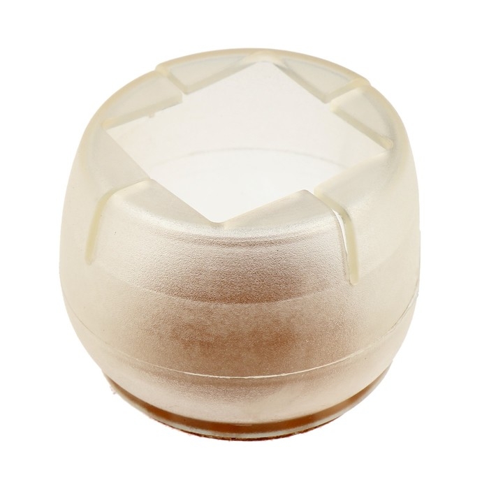 Накладка мебельная резина фетр, круглая, d=45-50 мм, 4 шт Накладка мебельная резина фетр, круглая, d=45-50 мм, 4 шт