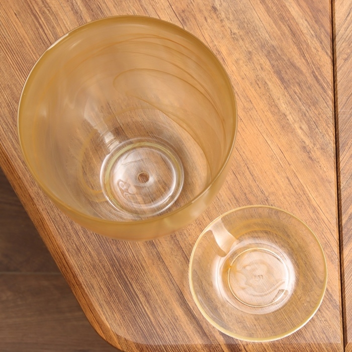 Горшок цветочный с поддоном №5  Горшок цветочный с поддоном №5 "Алеб" бежевый, 3 л