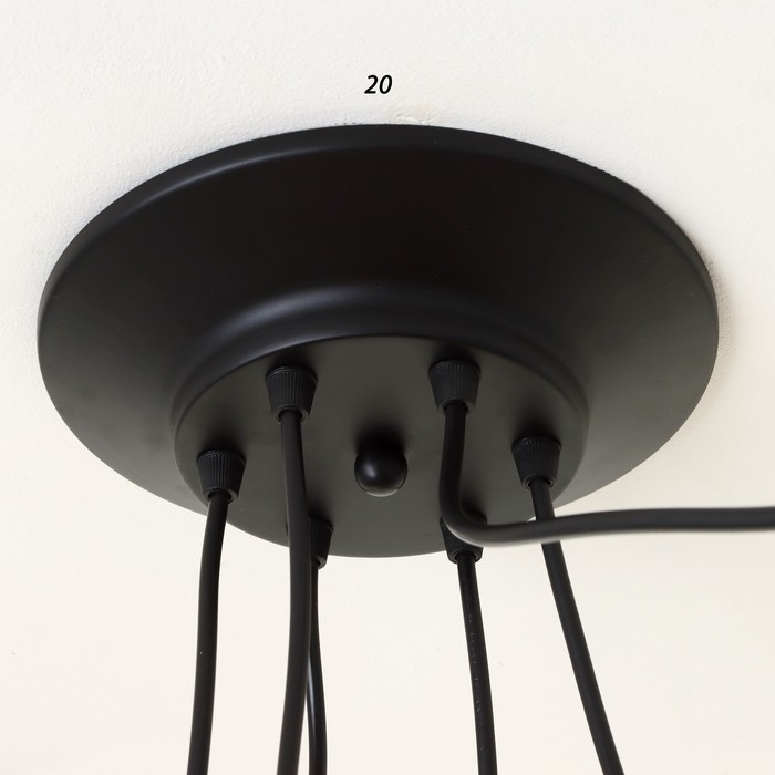 Светильник 2542/6 E27 40Вт черный