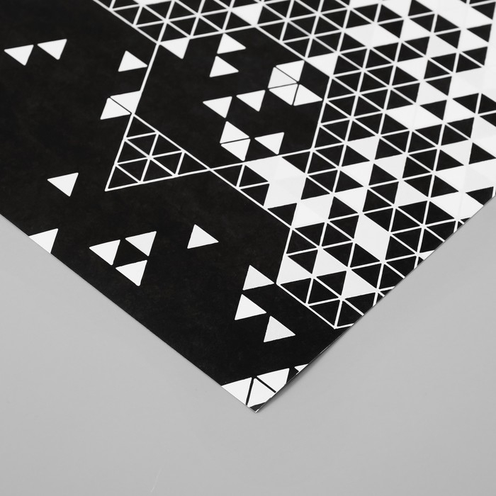 Бумага для скрапбукинга Бумага для скрапбукинга "Треугольники в деталях" плотность 180 гр набор 5 шт 30,5х32 см