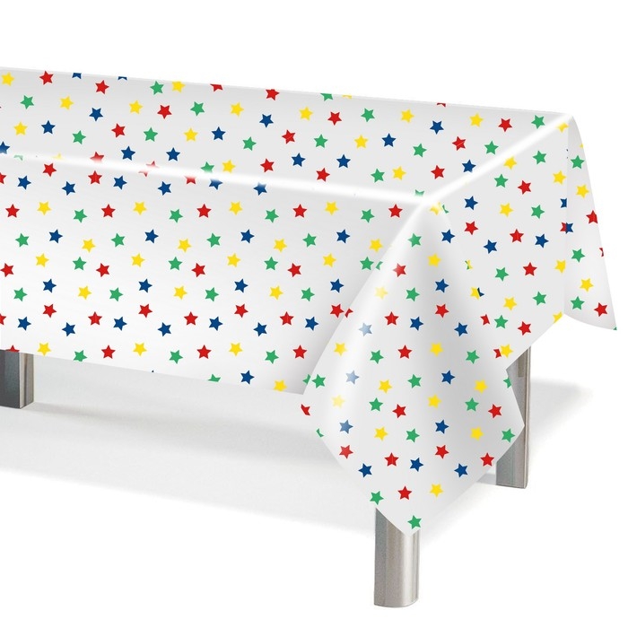 Скатерть одноразовая, Звездочки, 120*180 см, 1 шт. Скатерть одноразовая, Звездочки, 120*180 см, 1 шт.