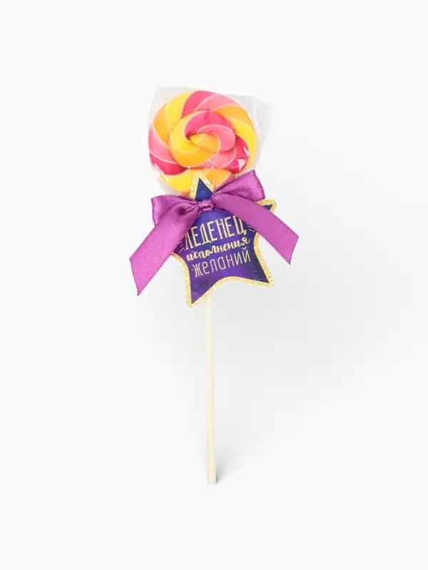 Леденец на палочке &laquo;Исполнения желаний&raquo;, вкус: дыня, 15 г
