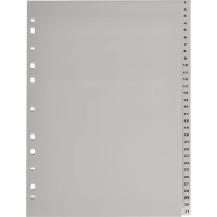 Разделитель листов 31л. цифровые пластик.Комус