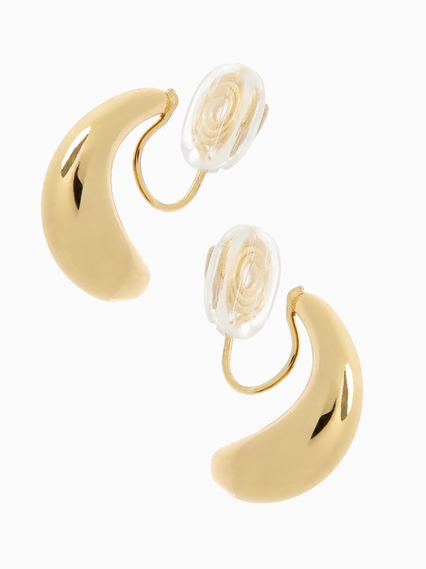 Клипсы «Тренд» капли, цвет золото