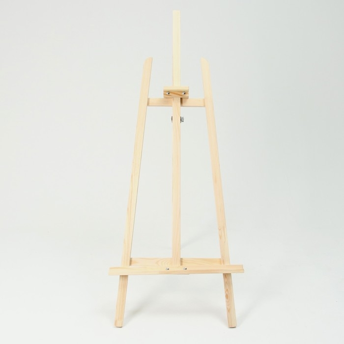 Мольберт тип «Лира» 145 х 52 см, с бегунком, неокрашенное дерево, Calligrata Мольберт тип «Лира» 145 х 52 см, с бегунком, неокрашенное дерево, Calligrata