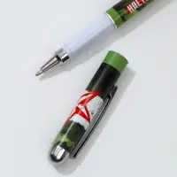 Ручка шариковая, синяя паста 1.0 мм с колпачком пластик &laquo;Настоящий защитник&raquo;