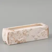 Коробка подарочная с окном &laquo;С любовью&raquo;, 18&times;5.5&times;5.5 см, самосборная