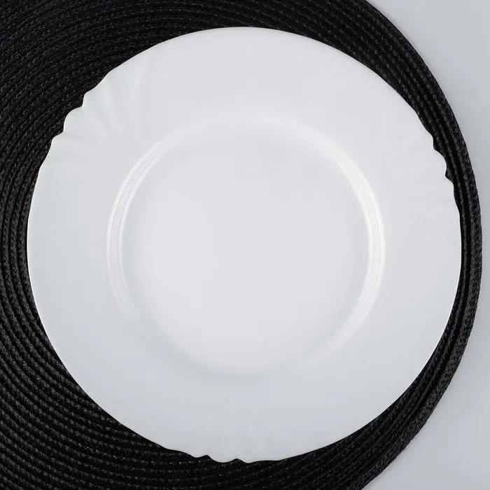 Тарелка Luminarc Cadix, d=25 см, стеклокерамика, белая