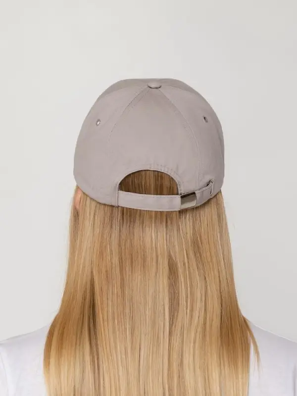 Бейсболка Canopy, серая с черным кантом Бейсболка Canopy, серая с черным кантом