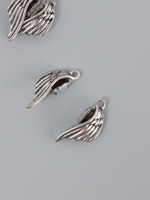 Замок магнитный металл Замок магнитный металл "Крылья" набор 2 шт серебряный 2,6х1,9 см