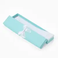 Набор подарочных коробочек 6 шт. под браслет/цепочку/часы &laquo;Тиффани&raquo;, 21&times;4, бирюзов(3593349)   109799