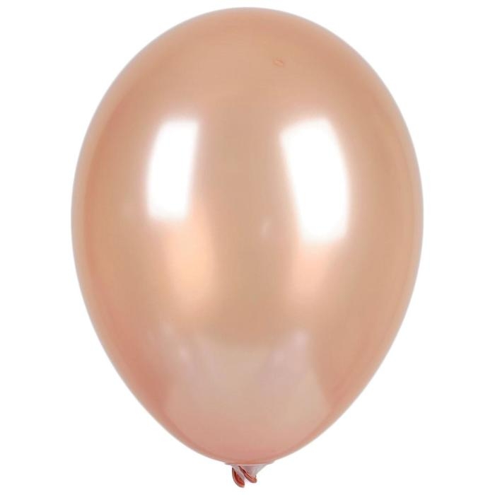 Шар латексный 12 Шар латексный 12", хром, набор 50 шт., цвет розовое золото