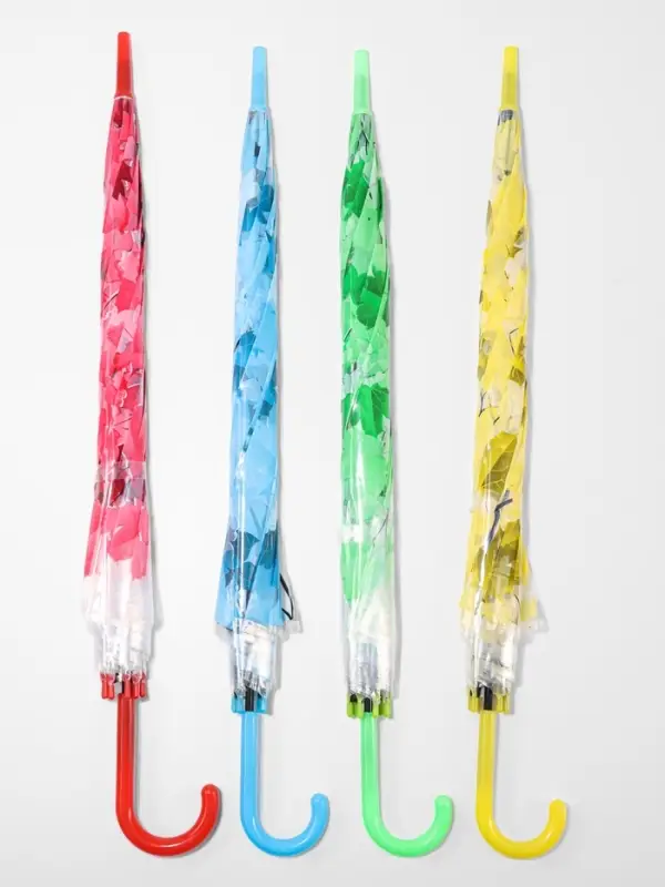 Зонт - трость полуавтоматический &laquo;Листопад&raquo;, 8 спиц, R=45/55 см, d=90 см, МИКС