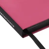 Ежедневник недатированный А5 Monochrome. Anemone, 136 листов, 7БЦ, розовый, soft touch, с резинкой