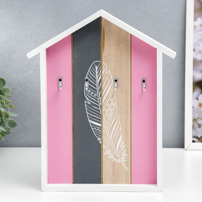 Крючки декоративные дерево Крючки декоративные дерево "Пёрышко" 29х24х2,8см