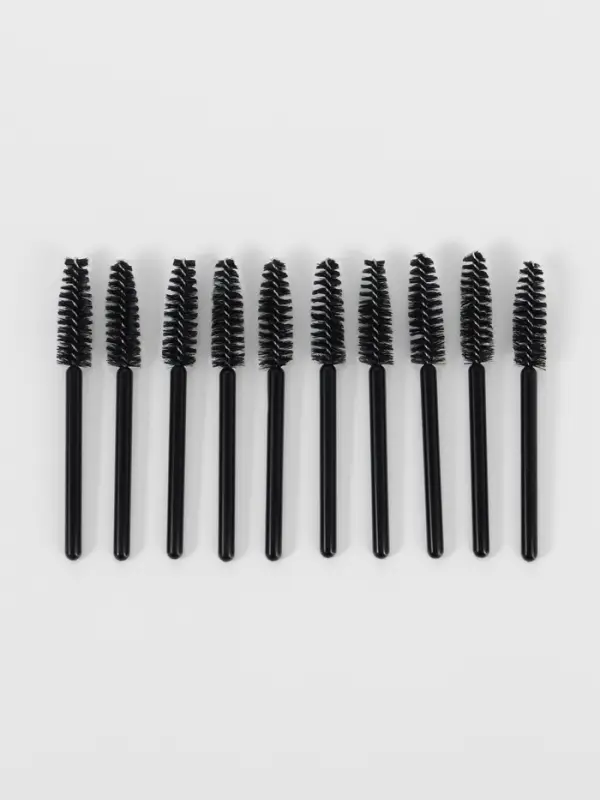 Щёточки для бровей и ресниц &laquo;МИНИ&raquo;, набор - 10 шт., 7 см, чёрные