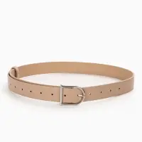 Ремень женский, 1 прокол, металл пряжка, 2.8&times;105 см, бежевый