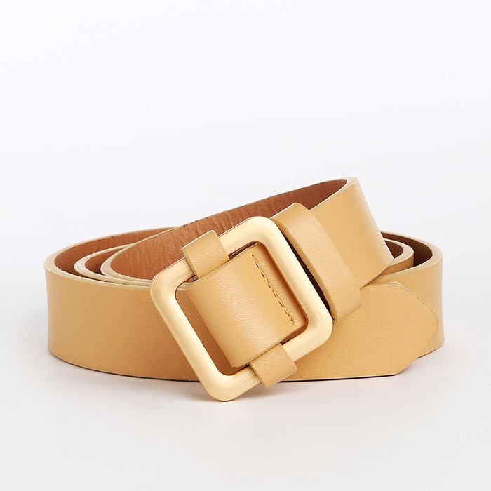 Ремень женский, ширина 3 см, пряжка металл, цвет бежевый Ремень женский, ширина 3 см, пряжка металл, цвет бежевый