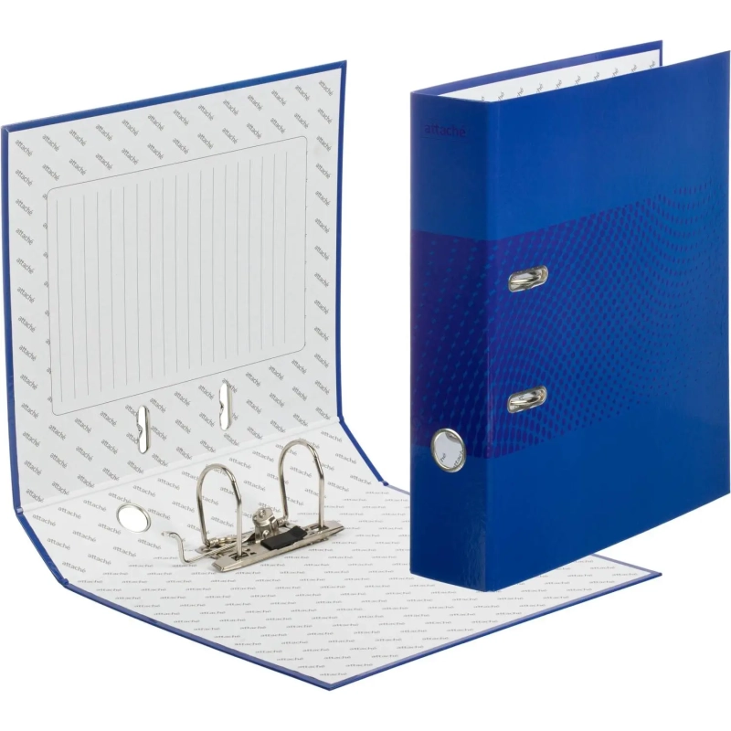 Папка-регистратор Attache  Digital, синий лам.карт./бум.,75мм