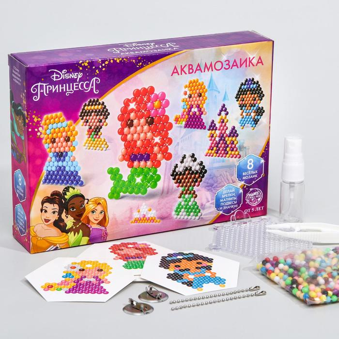 Аквамозаика «Princess», Принцессы, 8 фигурок Аквамозаика «Princess», Принцессы, 8 фигурок