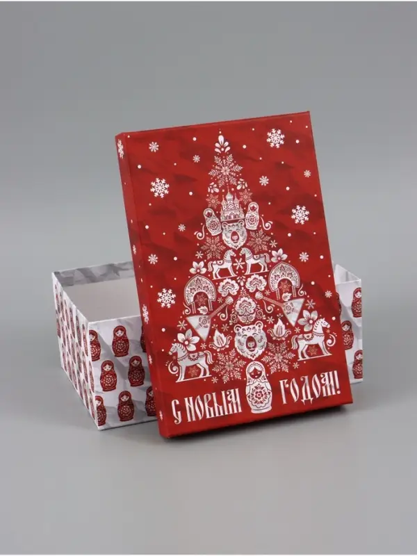 Коробка подарочная, набор 10 в 1 &laquo;Русский стиль&raquo;, 32.5&times;20&times;12.5 - 12&times;7&times;4 см