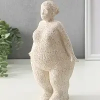 Сувенир полистоун "Милая пышечка" белый песок 9х15,5х25,5 см Сувенир полистоун "Милая пышечка" белый песок 9х15,5х25,5 см