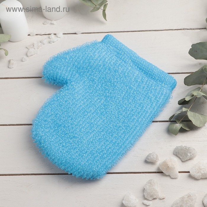 Мочалка для тела «Варежка», 27×22 см, цвет МИКС