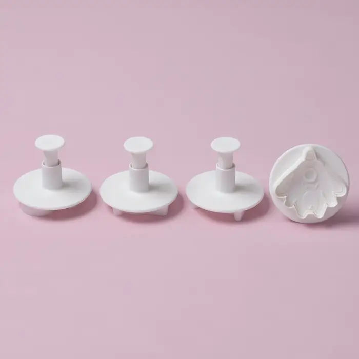 Плунжеры кондитерские Доляна «НЛО», набор 4 шт., пластик, белые