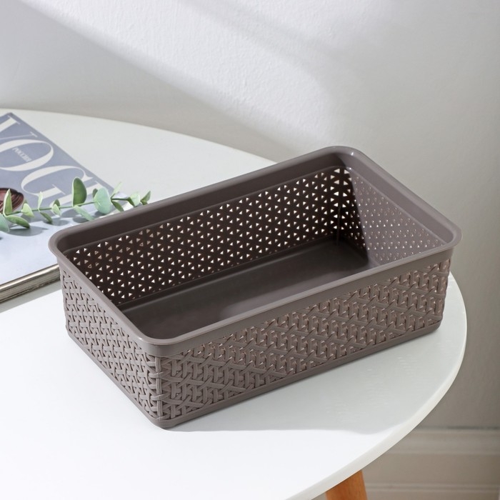 Корзинка универсальная Wenge, 2,25 л, 25,7&times;15,8&times;8 см, серая