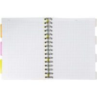 Бизнес-тетрадь 140л,кл,А5,SPIRAL BOOK Салатовый,евросп,обл.пл,раздел.84108