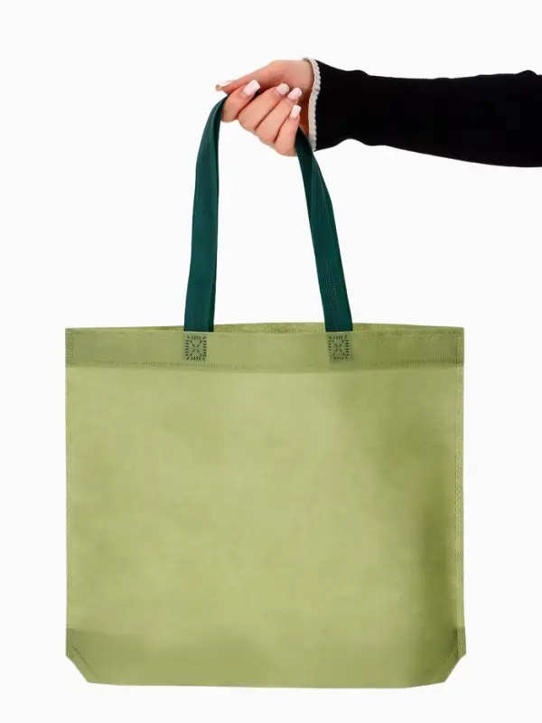 Пакет с петлевой ручкой, сумка - шопер &laquo;Эко&raquo;, 38&times;32&times;10 см, хаки