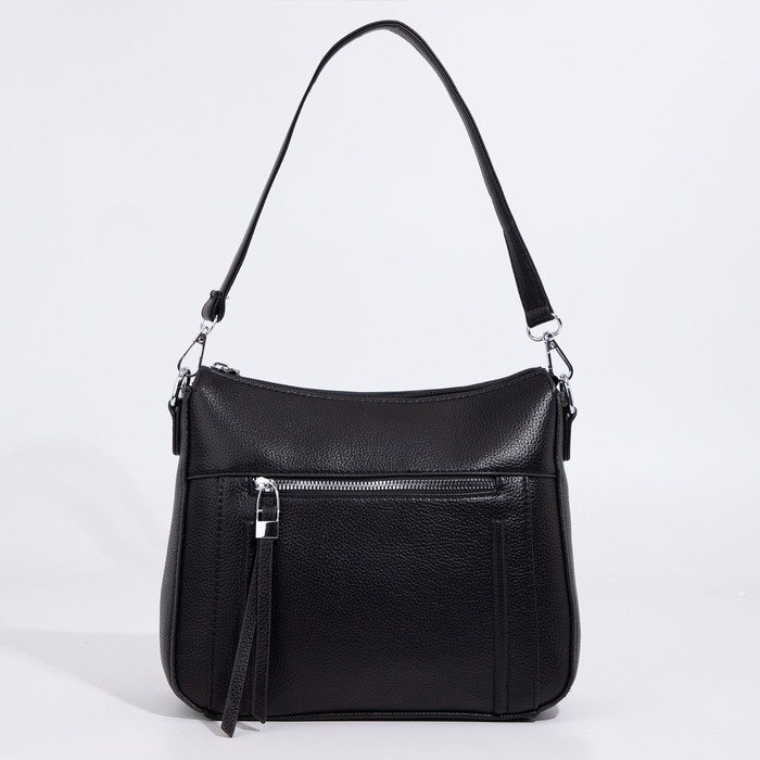 Сумка кросс-боди на молнии, цвет чёрный Сумка кросс-боди на молнии, цвет чёрный