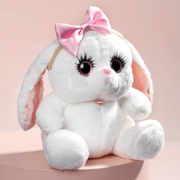 Мягкая игрушка «Зайка Ла-Пу-Ля», в платье, с повязкой бант Мягкая игрушка «Зайка Ла-Пу-Ля», в платье, с повязкой бант