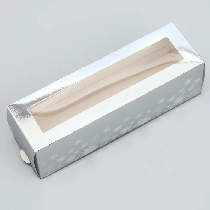 Коробочка для макарун &laquo;С Новым годом&raquo;, 18&times;5.5&times;5.5 см