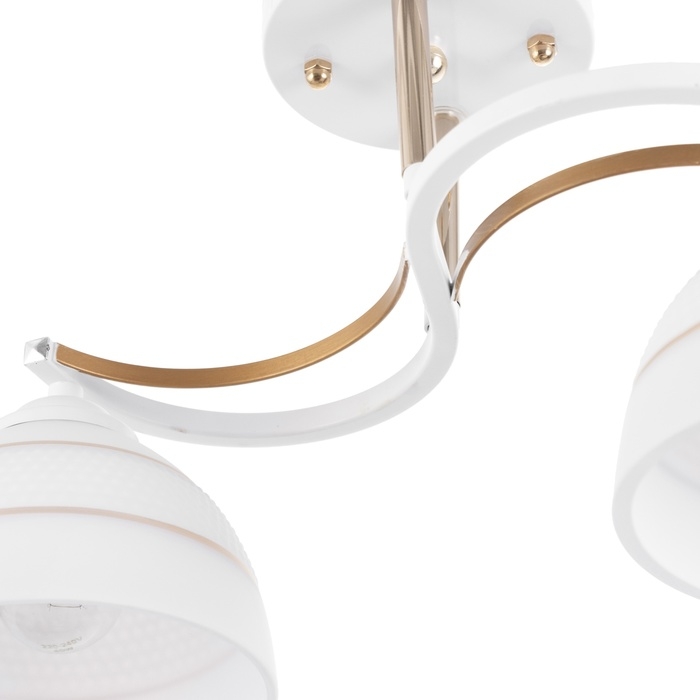 Люстра Люстра "Рина" 2хЕ27 40Вт бело-золотой 40х28 см