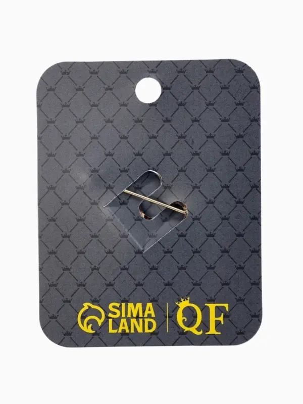 Брошь Брошь "Кошка Царица", цвет красно-белый в золоте