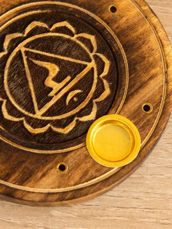 Подставка под благовония  Подставка под благовония "Чакра" дерево 10 см