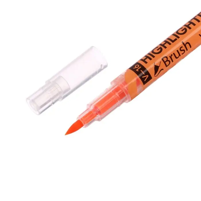Маркер текстовыделитель 0.5-3.5 мм ErichKrause Visioline V-16 Brush Neon, двухсторонний, оранжевый неон, чернила на водной основе Маркер текстовыделитель 0.5-3.5 мм ErichKrause Visioline V-16 Brush Neon, двухсторонний, оранжевый неон, чернила на водной основе